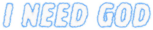 I NEED GOD logo