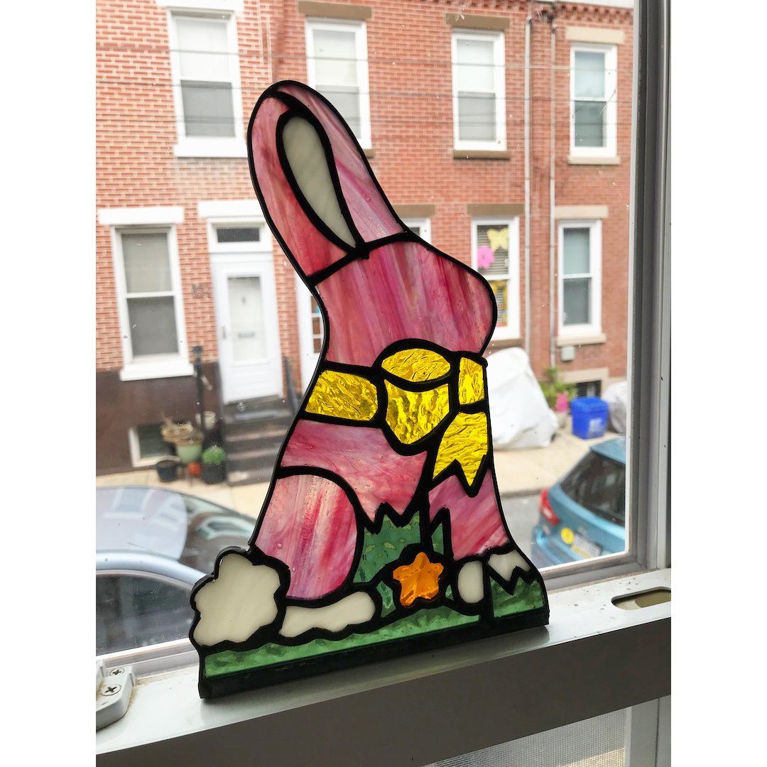 HANDMADE STAINED GLASS PANELS - I NEED GOD