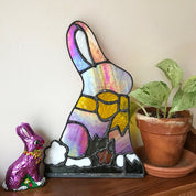 HANDMADE STAINED GLASS PANELS - I NEED GOD