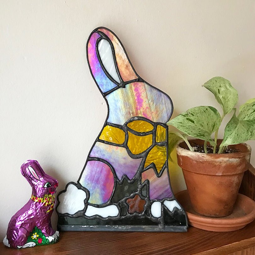 HANDMADE STAINED GLASS PANELS - I NEED GOD