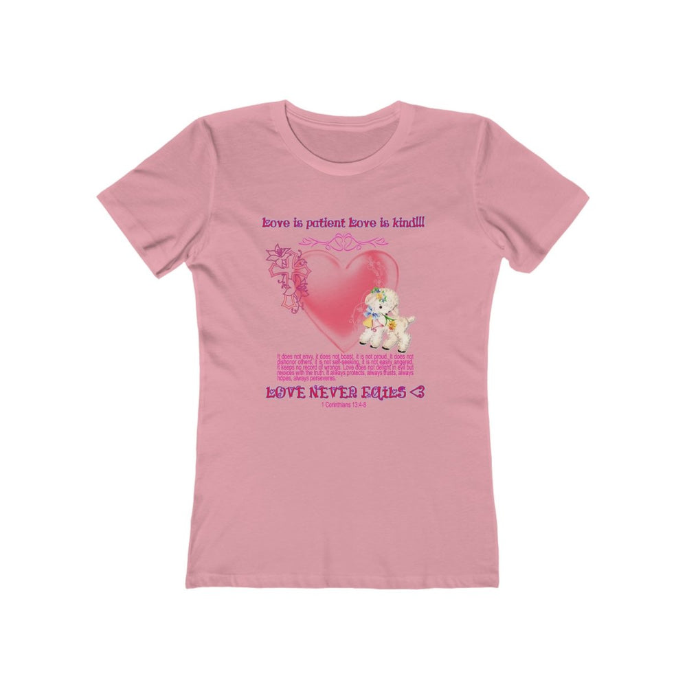 1 CORINTHIANS 13 GIRLY TEE - I NEED GOD
