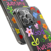 GOD IS AWESOME CLEAR PHONE CASE