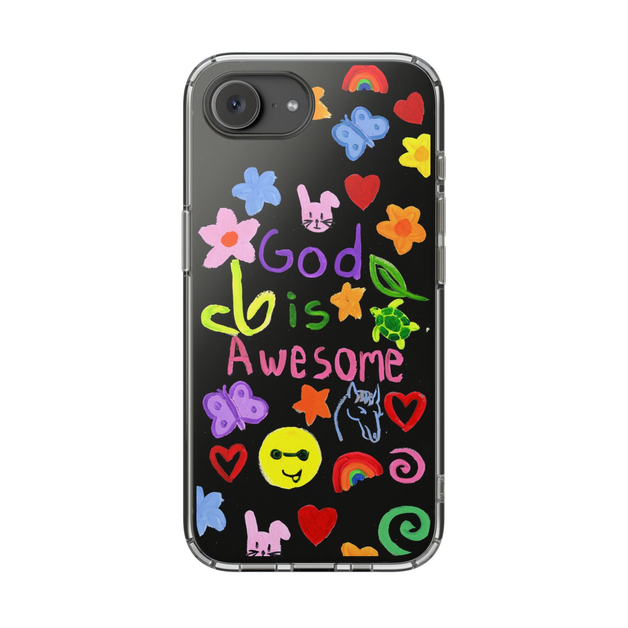 GOD IS AWESOME CLEAR PHONE CASE