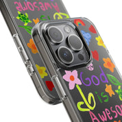 GOD IS AWESOME CLEAR PHONE CASE