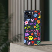 GOD IS AWESOME CLEAR PHONE CASE