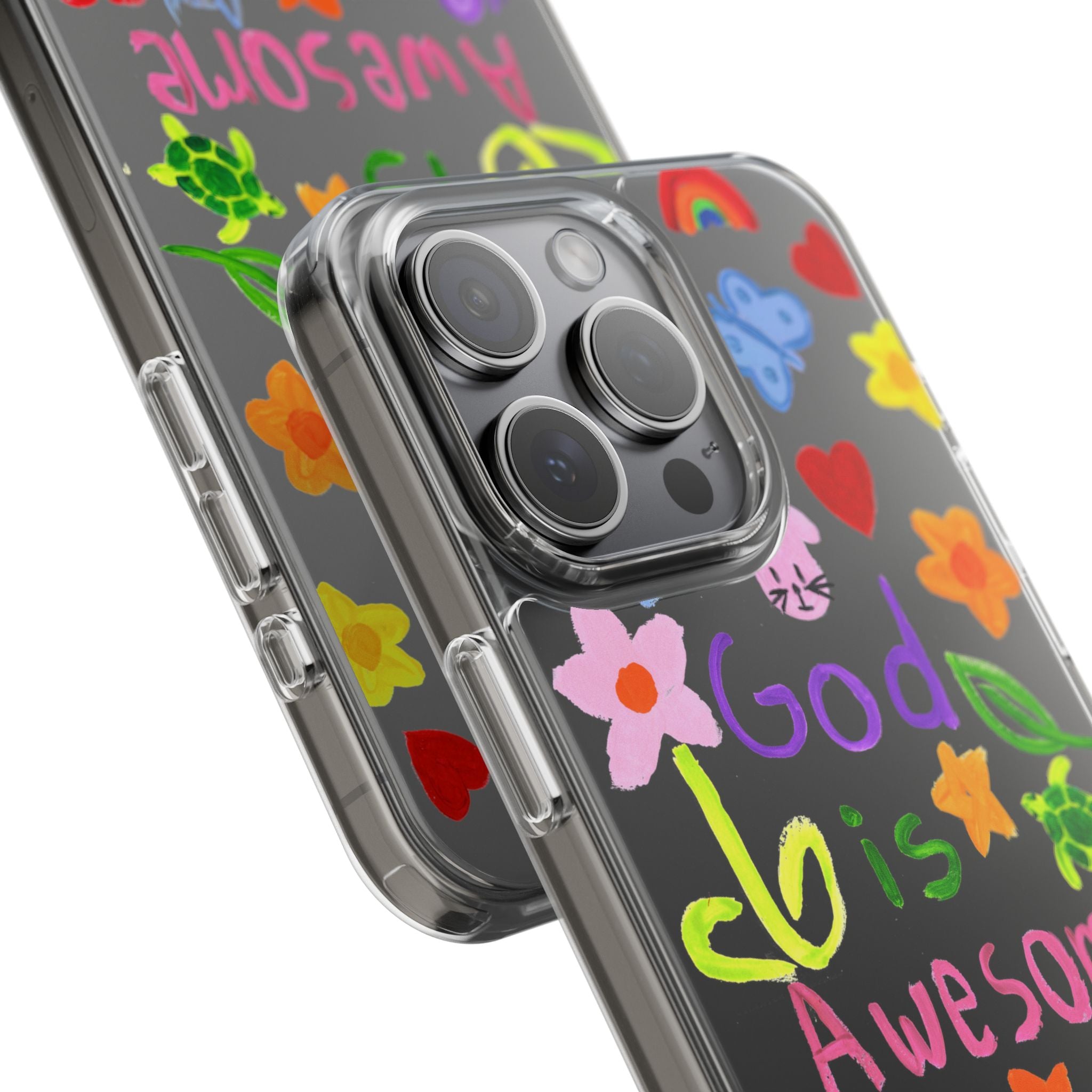 GOD IS AWESOME CLEAR PHONE CASE