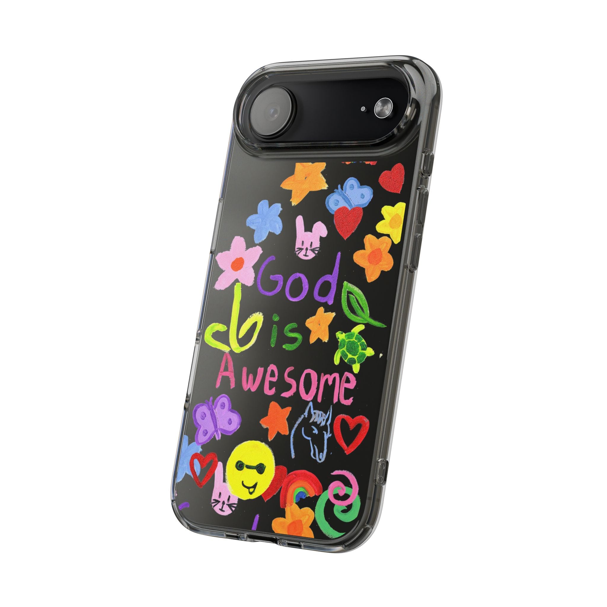 GOD IS AWESOME CLEAR PHONE CASE