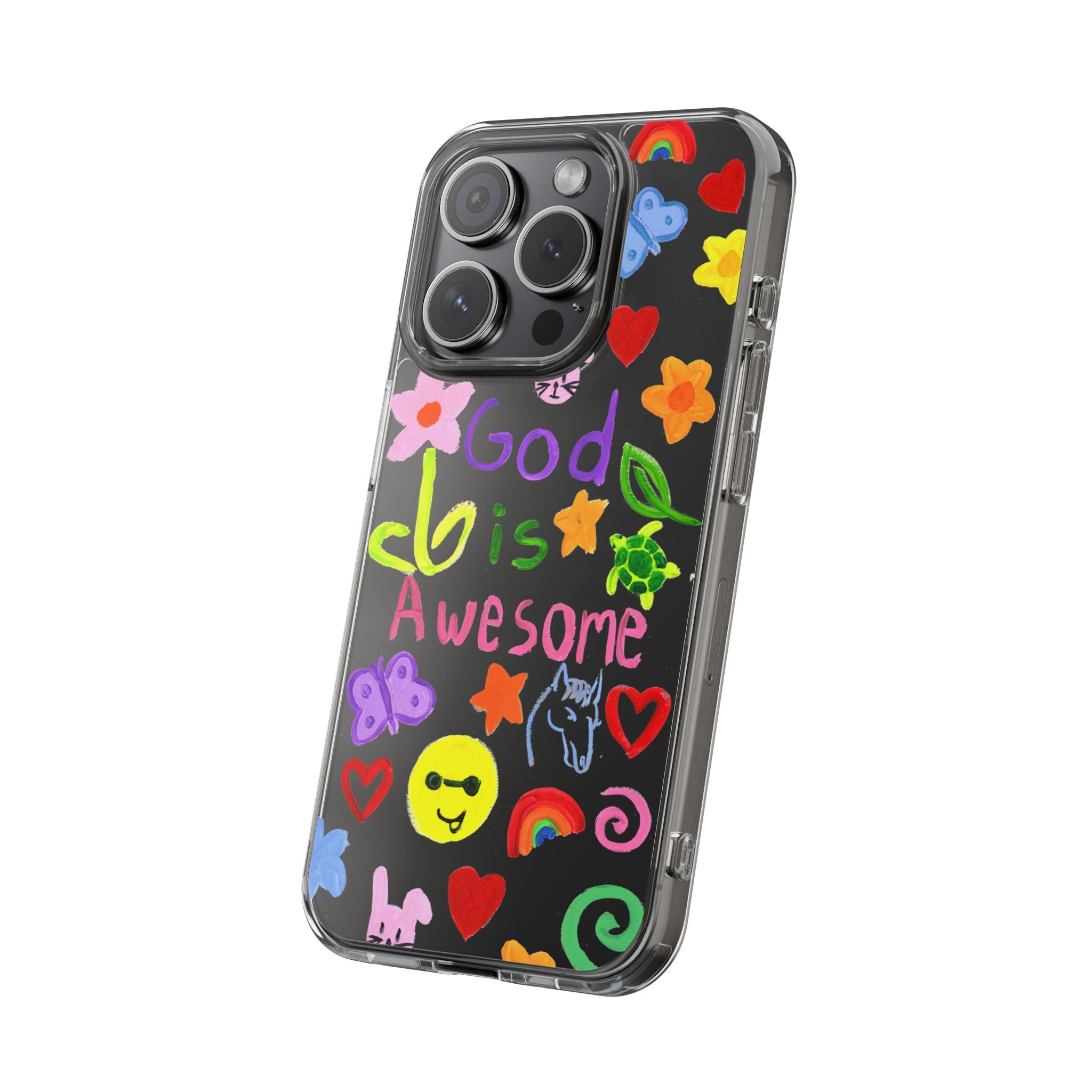 GOD IS AWESOME CLEAR PHONE CASE