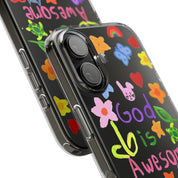 GOD IS AWESOME CLEAR PHONE CASE