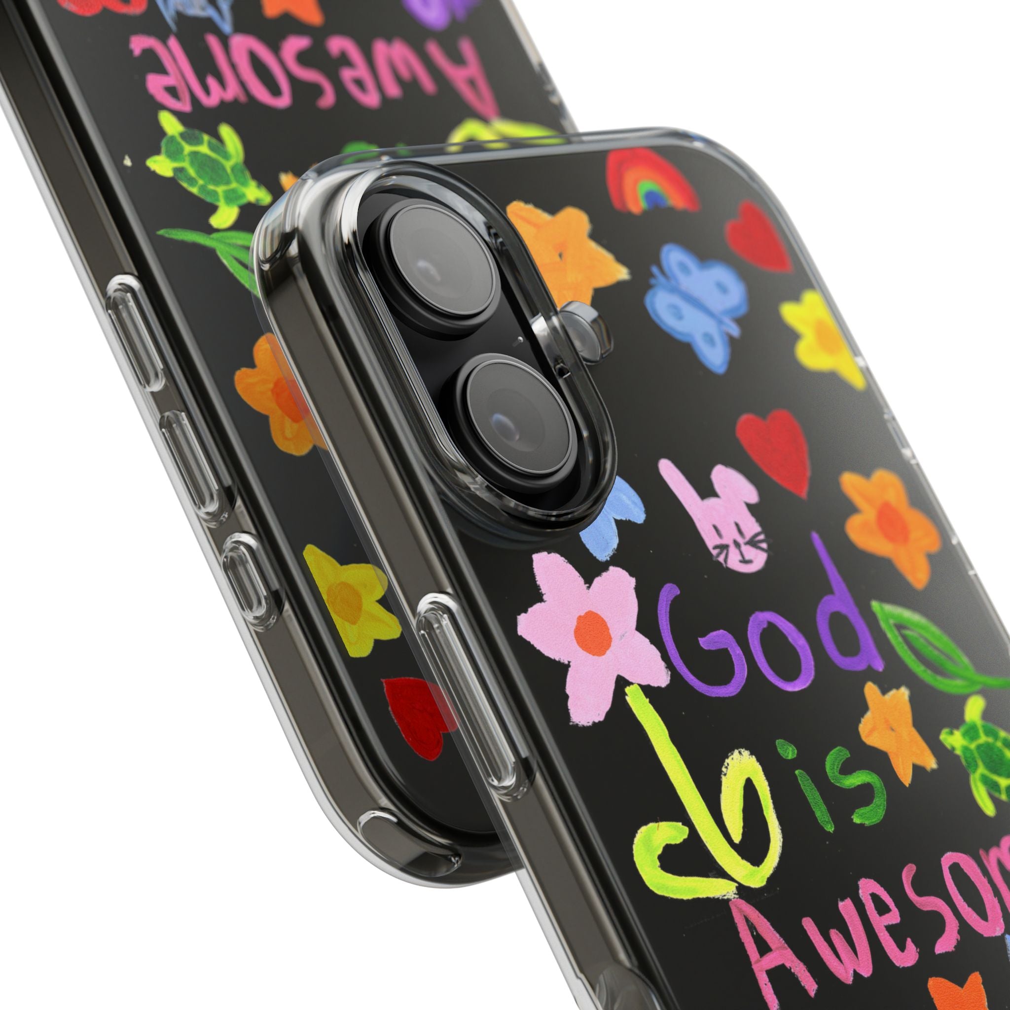 GOD IS AWESOME CLEAR PHONE CASE