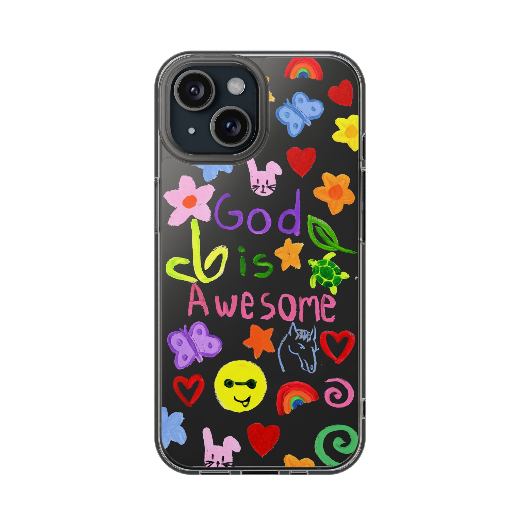 GOD IS AWESOME CLEAR PHONE CASE