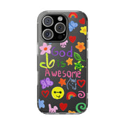 GOD IS AWESOME CLEAR PHONE CASE