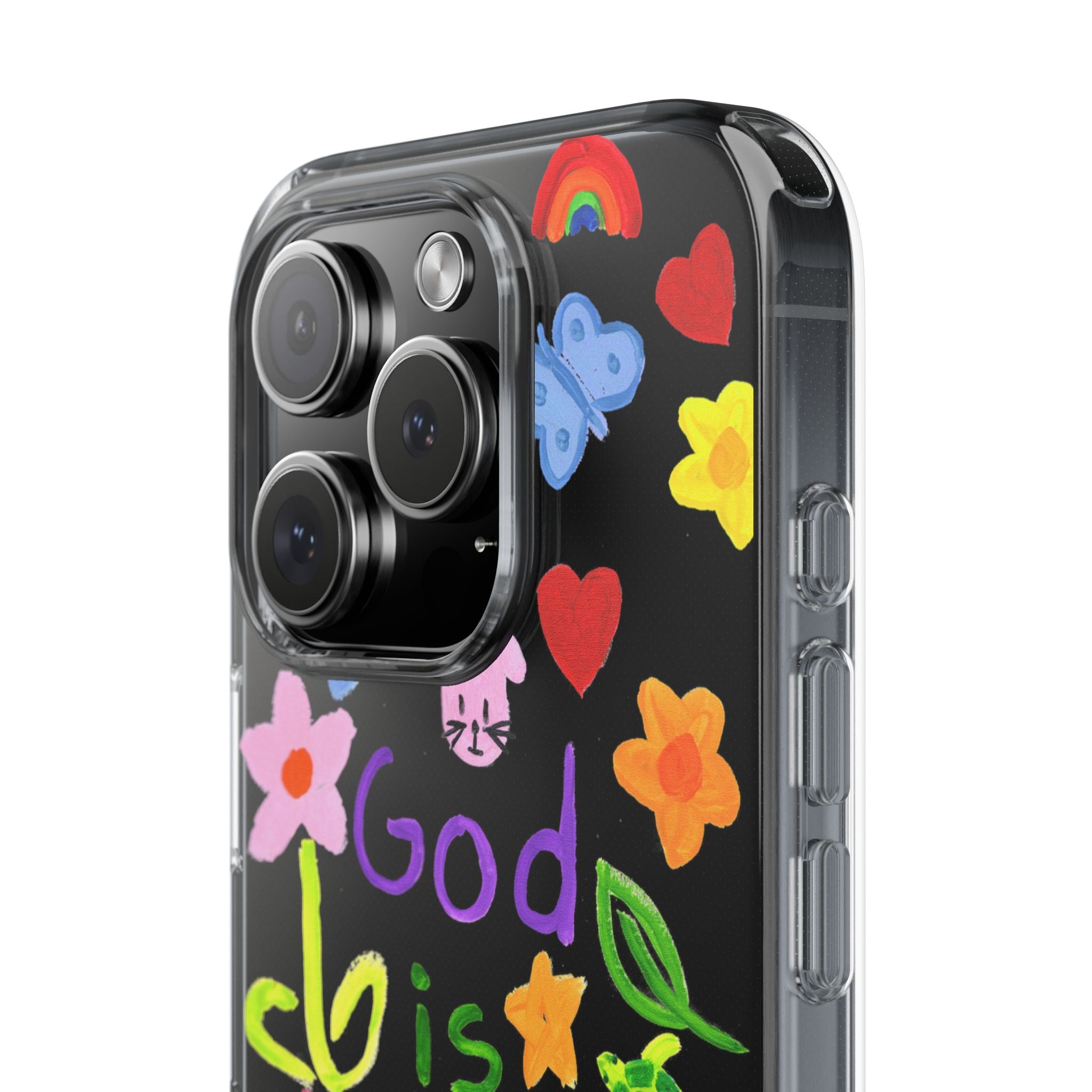 GOD IS AWESOME CLEAR PHONE CASE