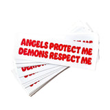 ANGELS & DEMONS BUMPER STICKER