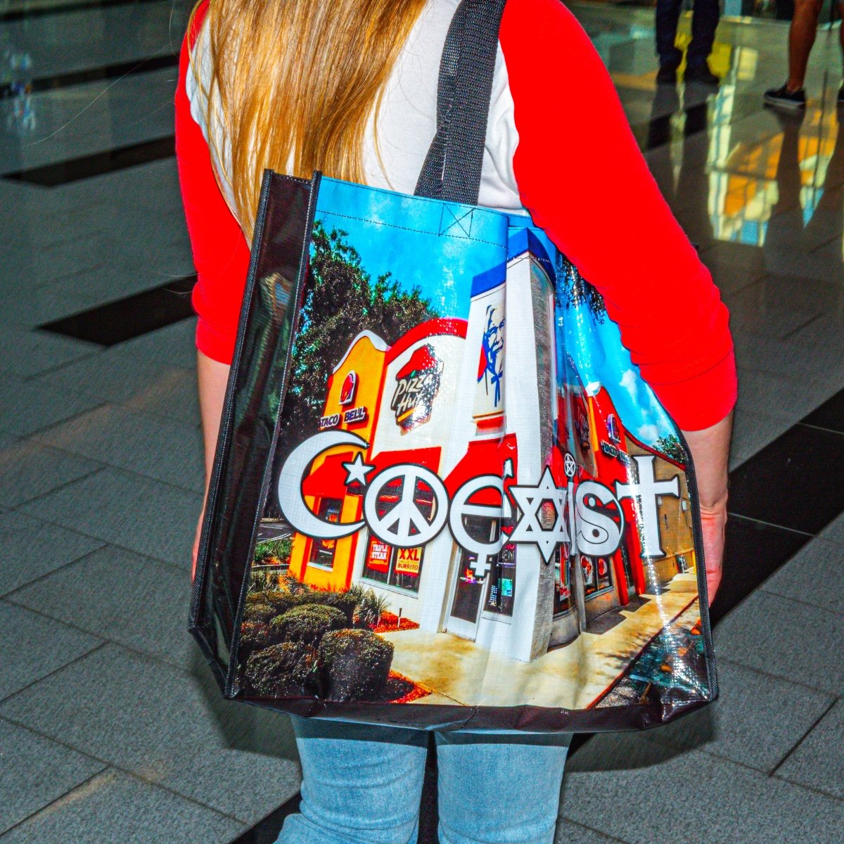 COEXIST SHOPPING BAG - I NEED GOD