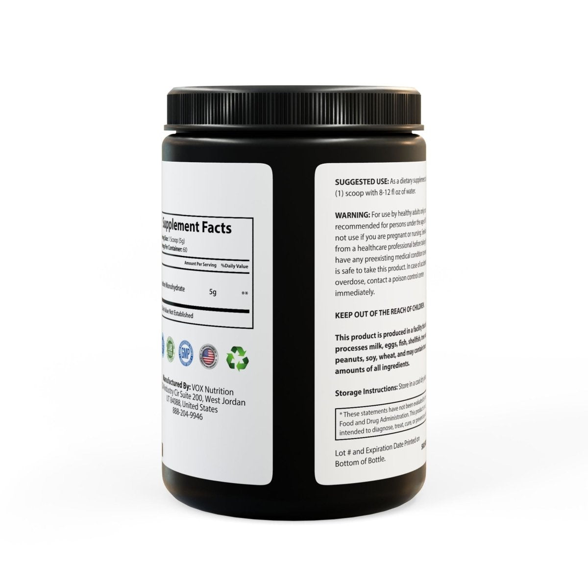 CREATINE MONOHYDRATE (300g) - I NEED GOD