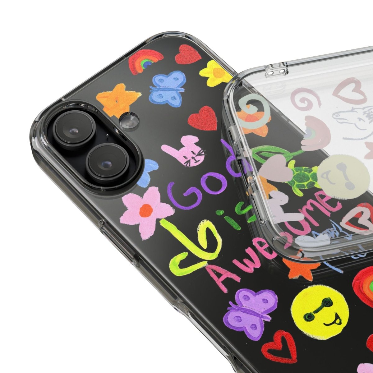 GOD IS AWESOME CLEAR PHONE CASE - I NEED GOD