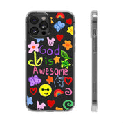 GOD IS AWESOME CLEAR PHONE CASE - I NEED GOD
