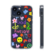 GOD IS AWESOME CLEAR PHONE CASE - I NEED GOD