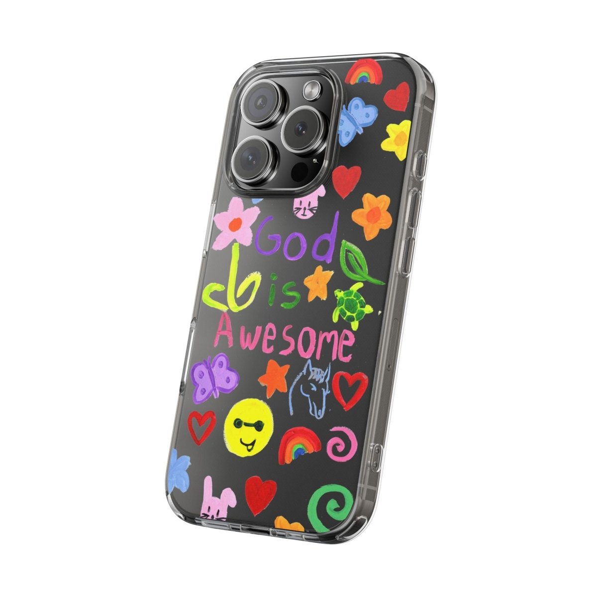 GOD IS AWESOME CLEAR PHONE CASE - I NEED GOD