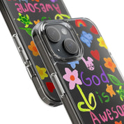 GOD IS AWESOME CLEAR PHONE CASE - I NEED GOD
