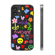 GOD IS AWESOME CLEAR PHONE CASE - I NEED GOD