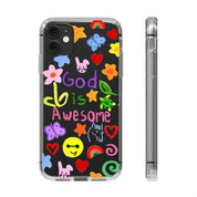 GOD IS AWESOME CLEAR PHONE CASE - I NEED GOD