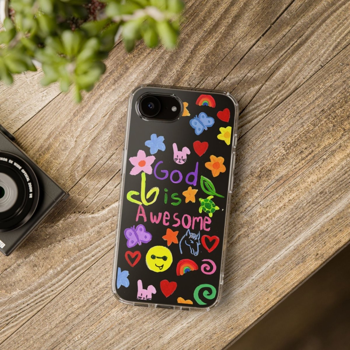 GOD IS AWESOME CLEAR PHONE CASE - I NEED GOD