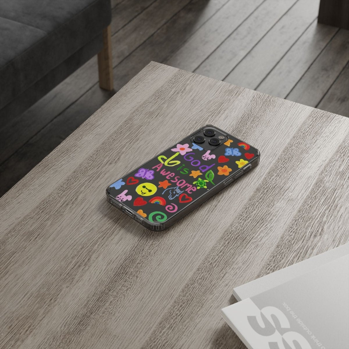 GOD IS AWESOME CLEAR PHONE CASE - I NEED GOD