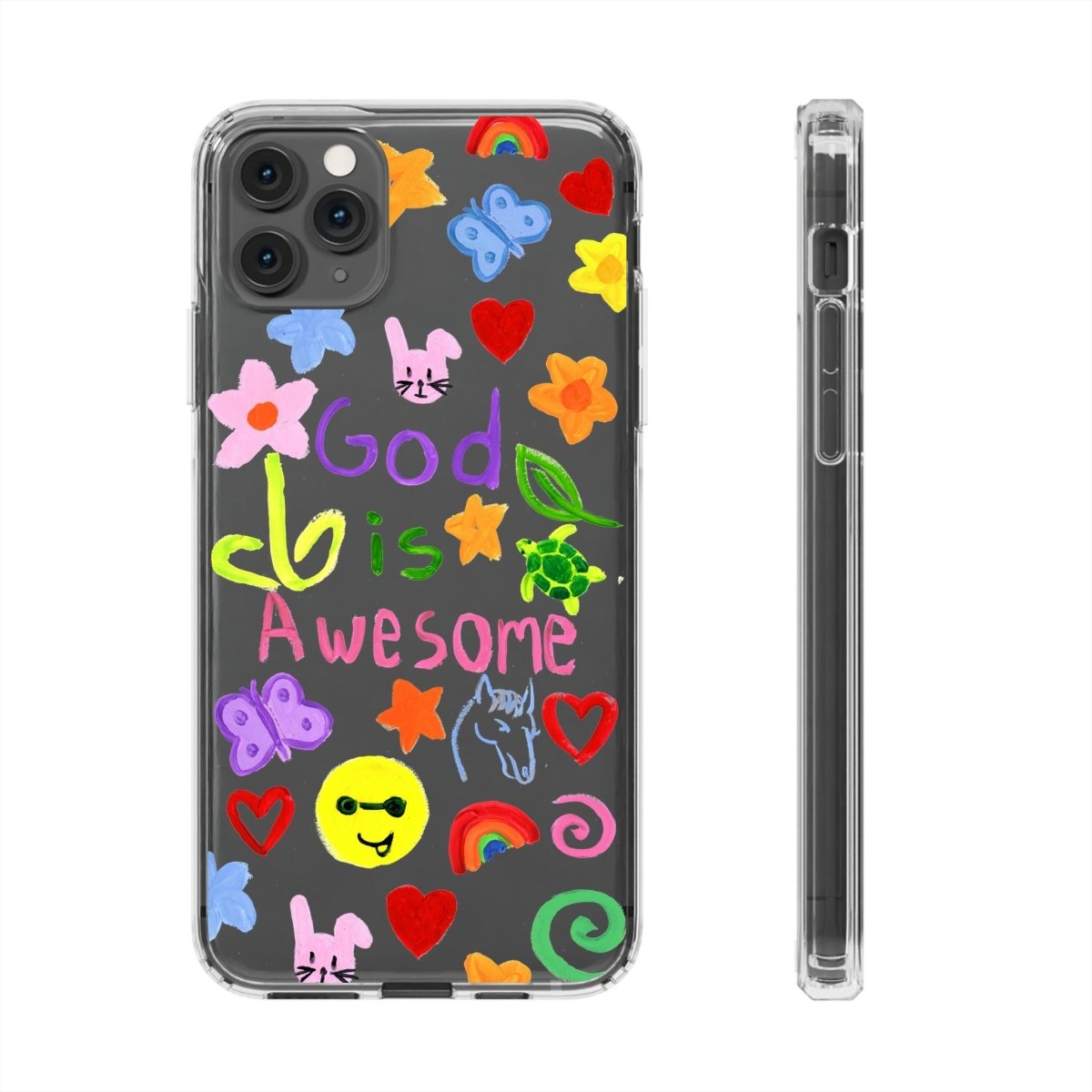 GOD IS AWESOME CLEAR PHONE CASE - I NEED GOD