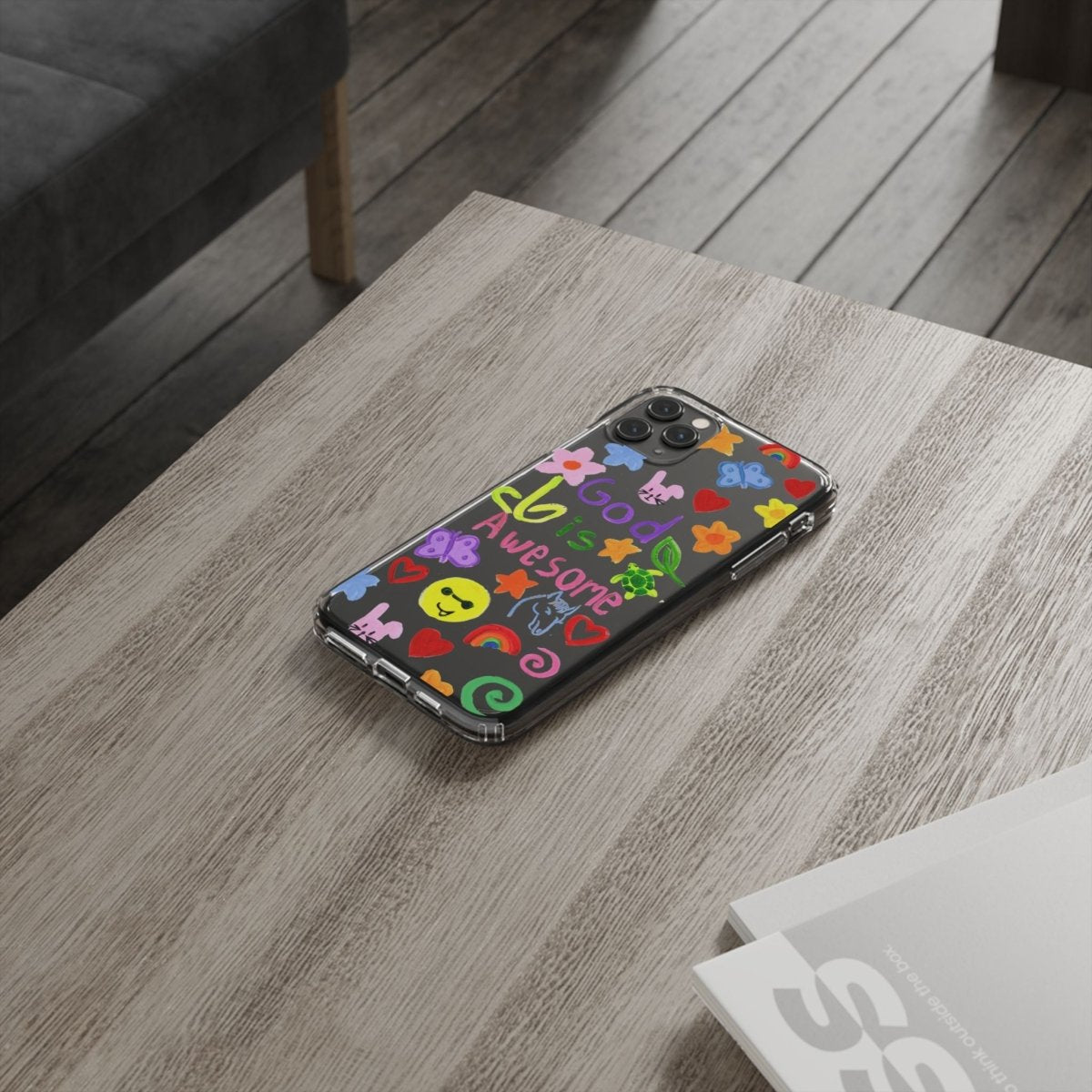 GOD IS AWESOME CLEAR PHONE CASE - I NEED GOD