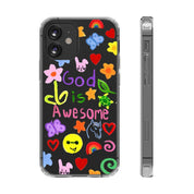 GOD IS AWESOME CLEAR PHONE CASE - I NEED GOD
