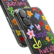 GOD IS AWESOME CLEAR PHONE CASE - I NEED GOD