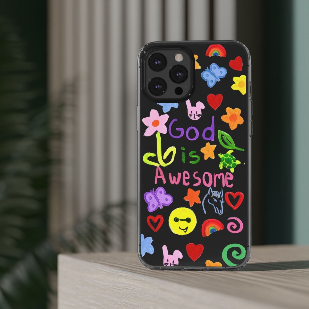 GOD IS AWESOME CLEAR PHONE CASE - I NEED GOD