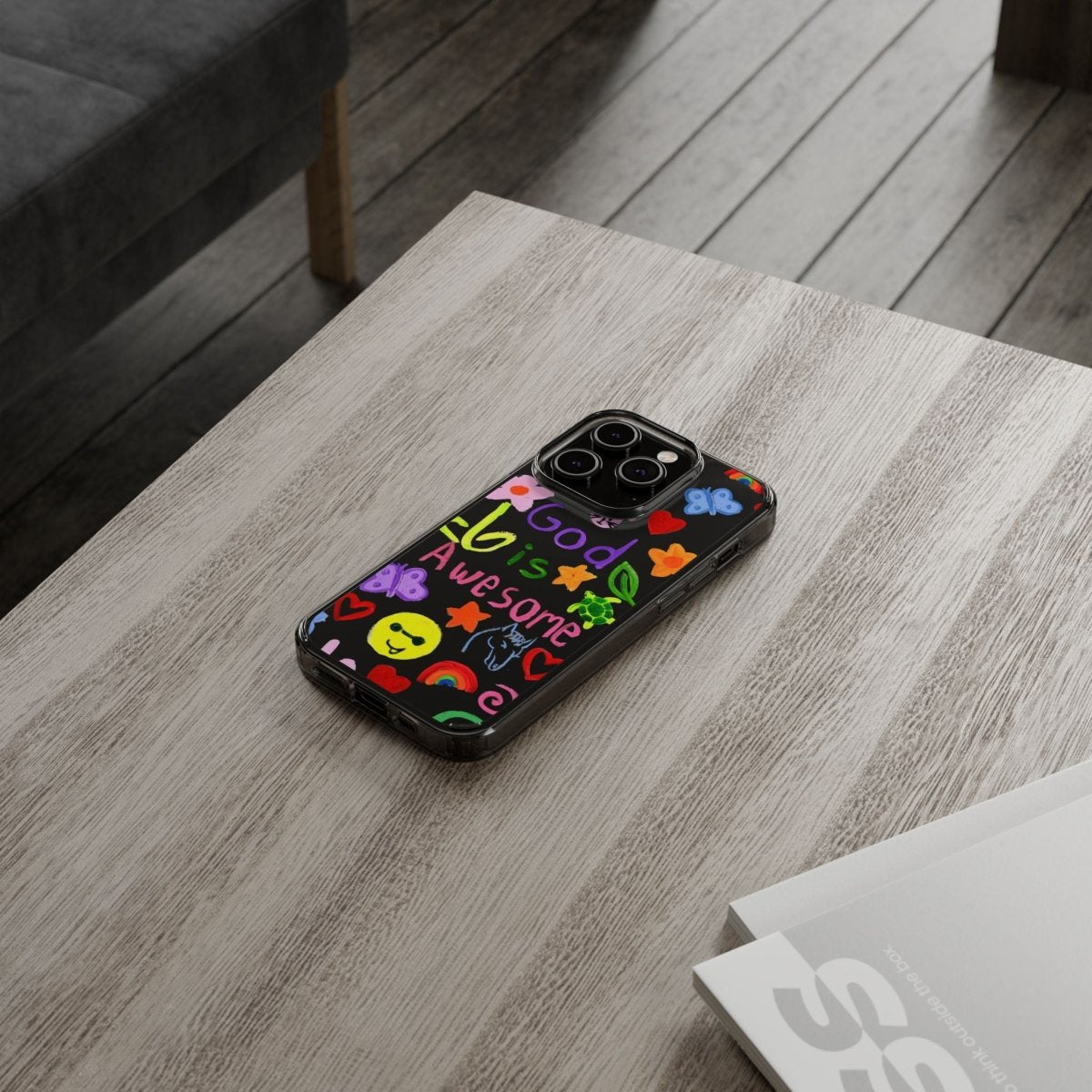 GOD IS AWESOME CLEAR PHONE CASE - I NEED GOD