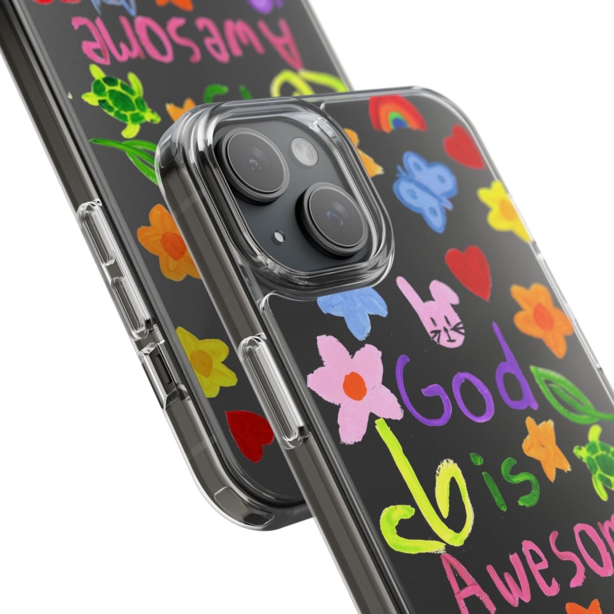 GOD IS AWESOME CLEAR PHONE CASE - I NEED GOD
