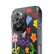 GOD IS AWESOME CLEAR PHONE CASE - I NEED GOD