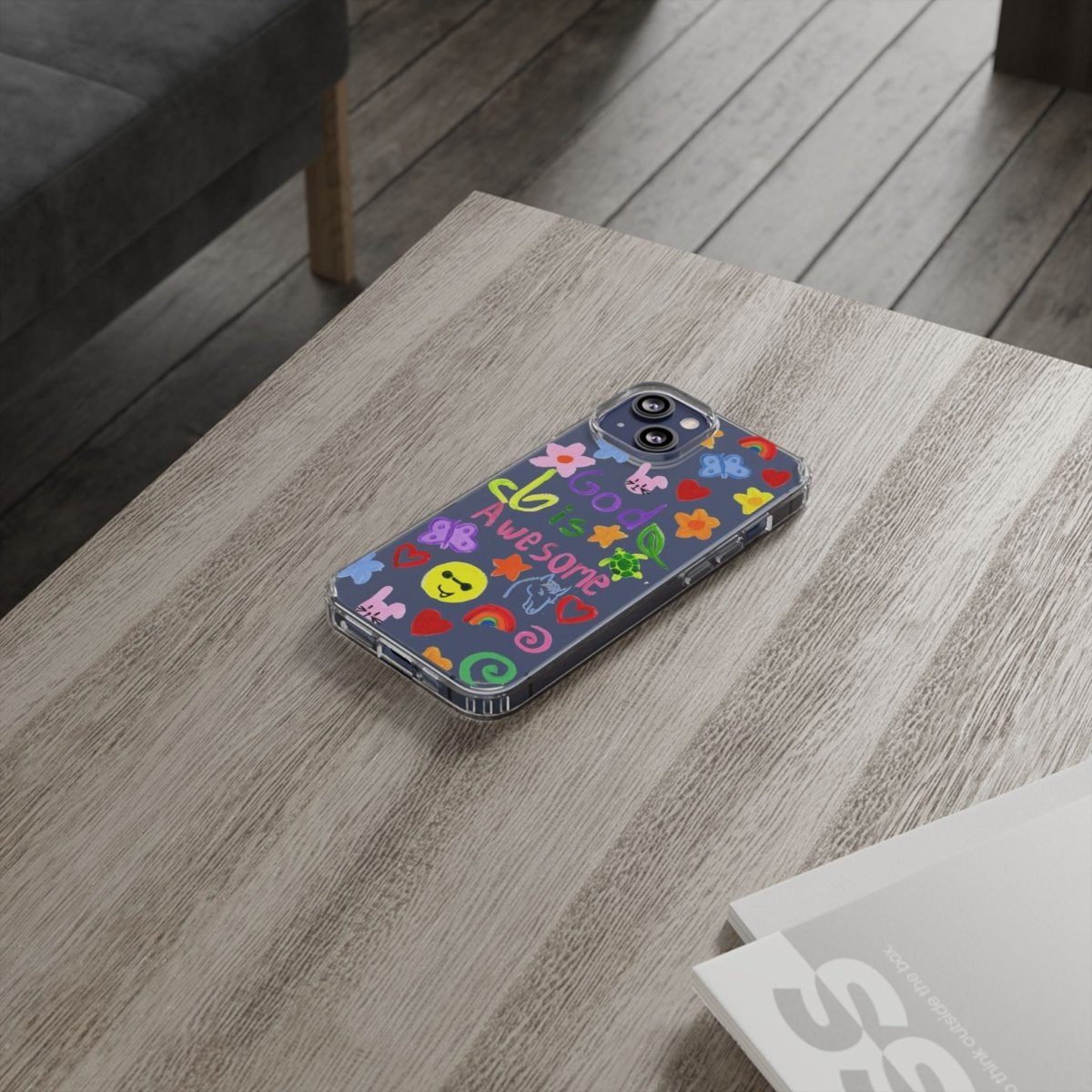 GOD IS AWESOME CLEAR PHONE CASE - I NEED GOD