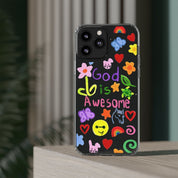 GOD IS AWESOME CLEAR PHONE CASE - I NEED GOD