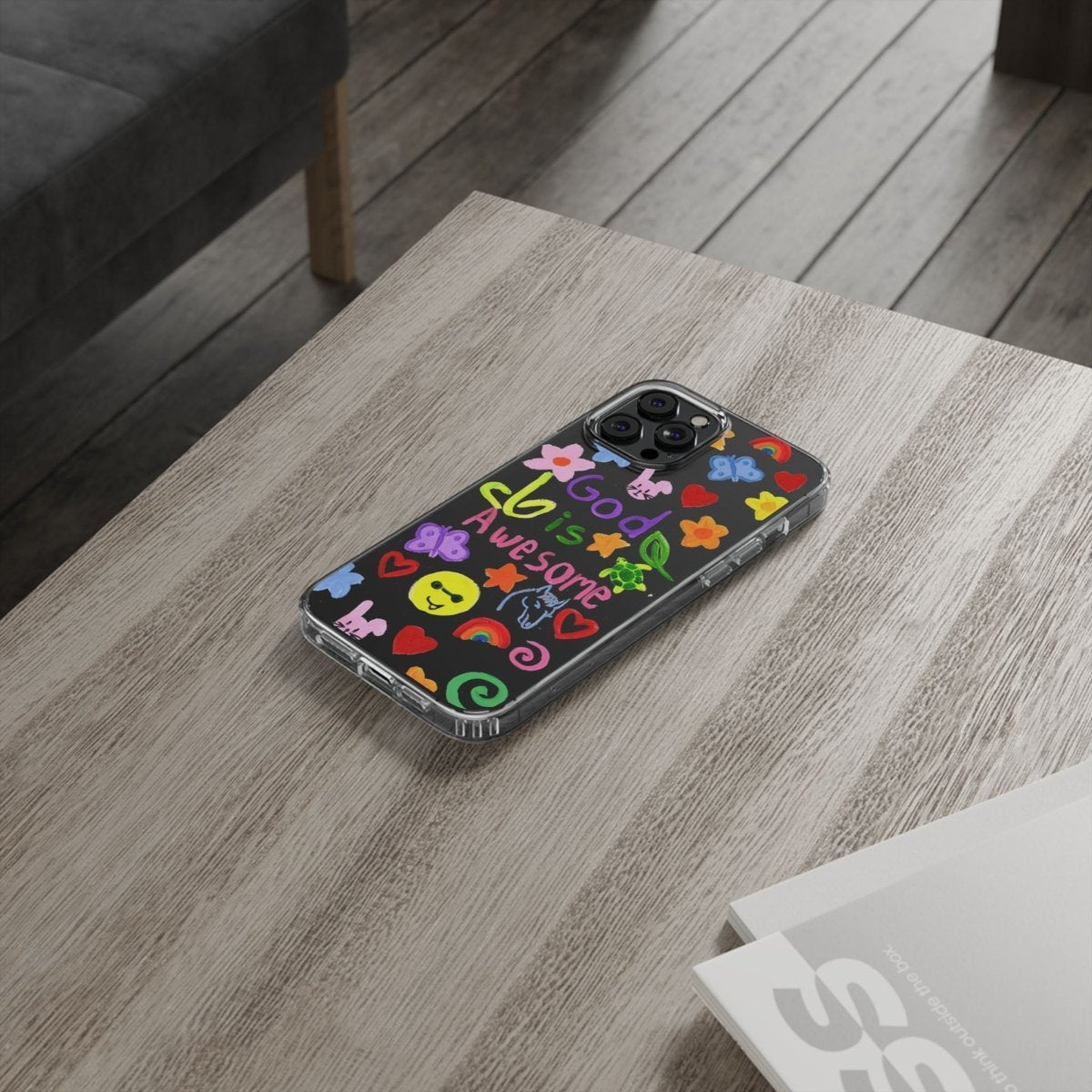 GOD IS AWESOME CLEAR PHONE CASE - I NEED GOD
