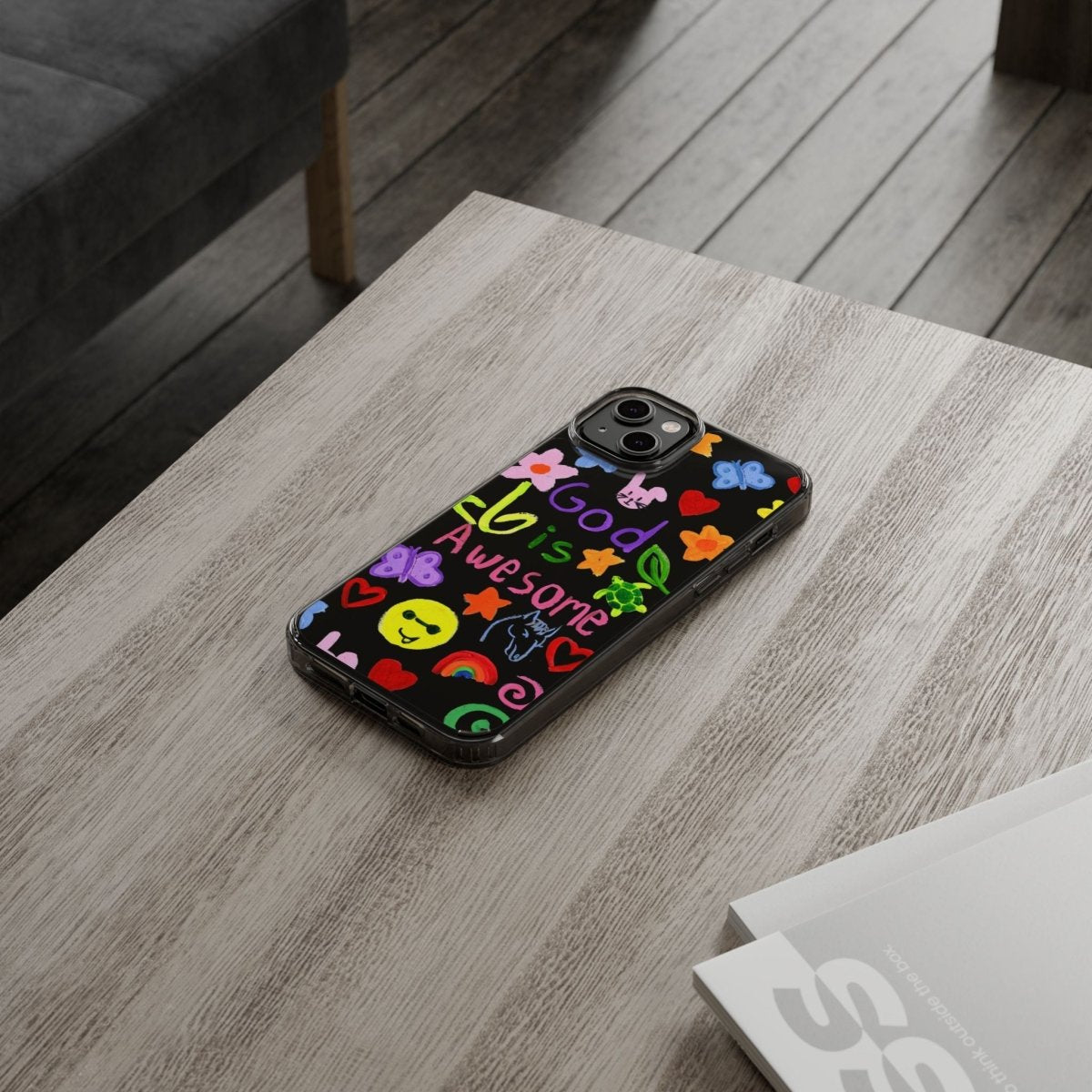 GOD IS AWESOME CLEAR PHONE CASE - I NEED GOD