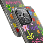 GOD IS AWESOME CLEAR PHONE CASE - I NEED GOD