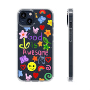 GOD IS AWESOME CLEAR PHONE CASE - I NEED GOD
