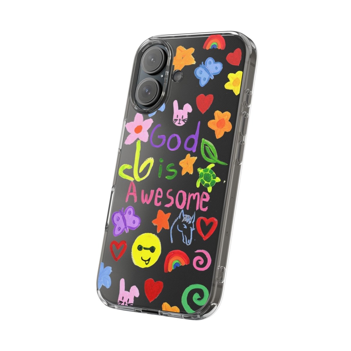 GOD IS AWESOME CLEAR PHONE CASE - I NEED GOD