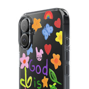 GOD IS AWESOME CLEAR PHONE CASE - I NEED GOD