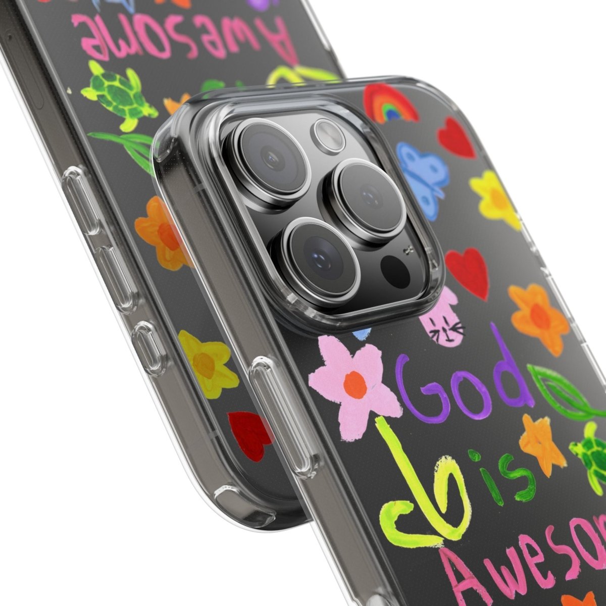 GOD IS AWESOME CLEAR PHONE CASE - I NEED GOD