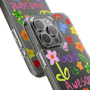 GOD IS AWESOME CLEAR PHONE CASE - I NEED GOD