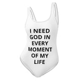 I NEED GOD SWIMSUIT