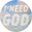 I NEED GOD logo
