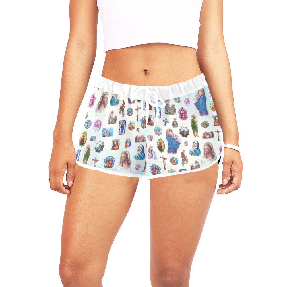 JESUS STICKER GYM SHORTS - I NEED GOD